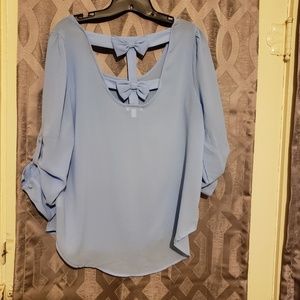 Baby blue top